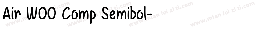 Air W00 Comp Semibol字体转换